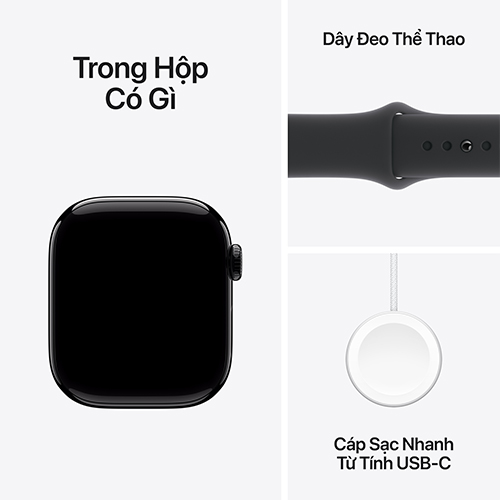 Apple Watch Series 10 Viền nhôm Cellular 46mm Dây Cao Su S/M