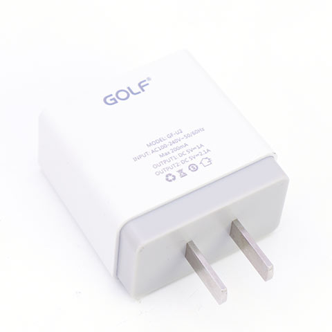 Adapter hiệu Golf 2.1A (USB charger Golf GF-U2)