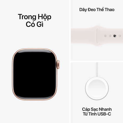 Apple Watch Series 10 Viền nhôm Cellular 42mm Dây Cao Su S/M