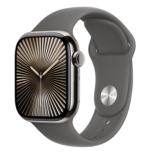 Apple Watch Series 10 Viền Titan Cellular 46mm Dây Cao Su S/M