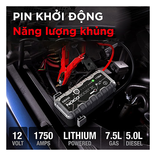 SDP kiêm bộ khởi động xe NOCO BOOST X GBX55 12V 1750A 46Wh