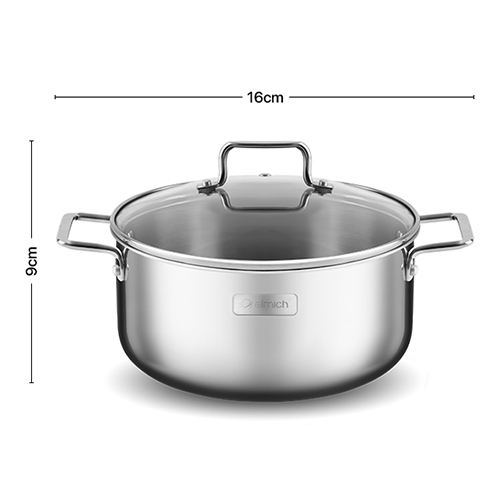 Bộ Inox liền khối Elmich Trimax XR EL-8074 size 16,20,22cm