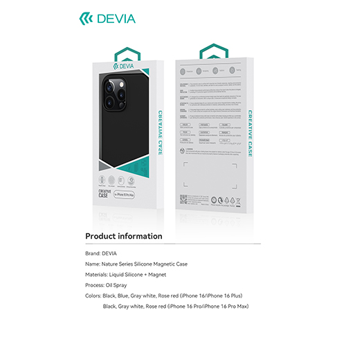 Ốp lưng Devia Silicon iPhone 16 Pro Max