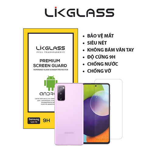 Kính cường lực LikGlass Samsung S20 FE Full