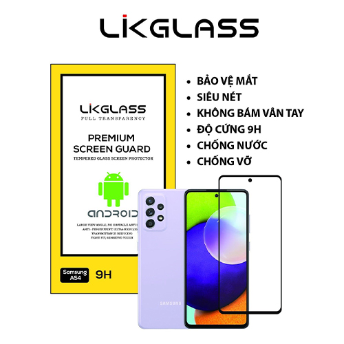 Tấm dán cường lực Likglass Samsung A54 Full