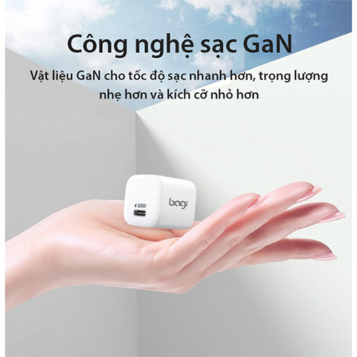 Củ sạc Bagi 30W GaN PD30n