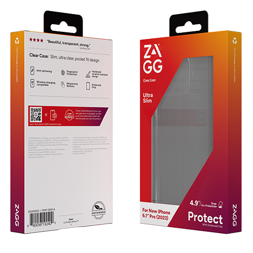 Ốp lưng ZAGG ESNTL Clear dành cho iPhone 15 Pro