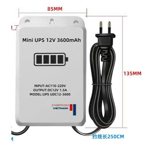 UPS cấp nguồn cho Còi đèn không dây UDC12-3600