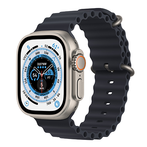 Apple Watch Ultra viền Titanium dây Ocean Band 49mm