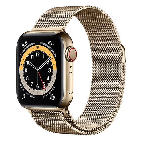 Apple Watch Series 6 Viền thép dây Milanese Loop Cellular 44mm