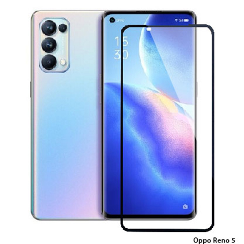 Tấm dán MH cường lực Oppo Reno 5 Full đen