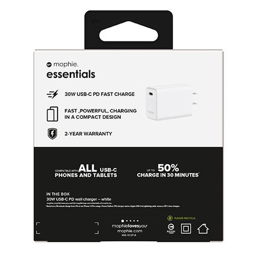 Củ sạc Mophie Essential PD 30W