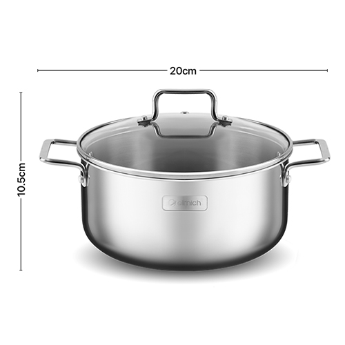 Bộ Inox liền khối Elmich Trimax XR EL-8074 size 16,20,22cm