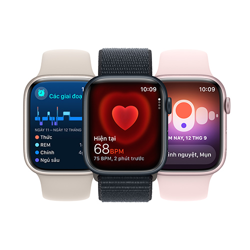 Apple Watch Series 9 Viền thép Cellular 41mm Sport Band S/M