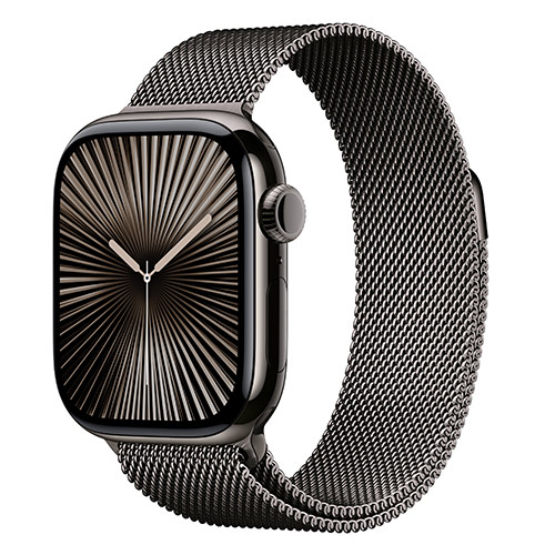 Apple Watch Series 10 Viền Titan Dây Milanese Loop Cellular 46mm