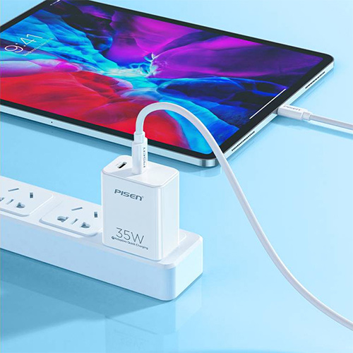 Củ sạc nhanh Pisen 2 cổng USB-C 35W (DQ-02)