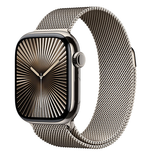 Apple Watch Series 10 Viền Titan Dây Milanese Loop Cellular 46mm