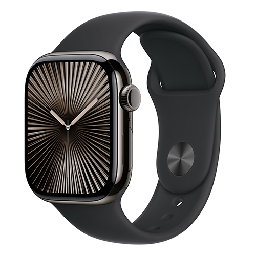 Apple Watch Series 10 Viền Titan Cellular 42mm Dây Cao Su S/M