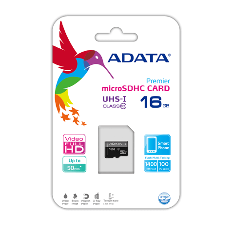 Thẻ nhớ microSDHC Adata 16GB Class10