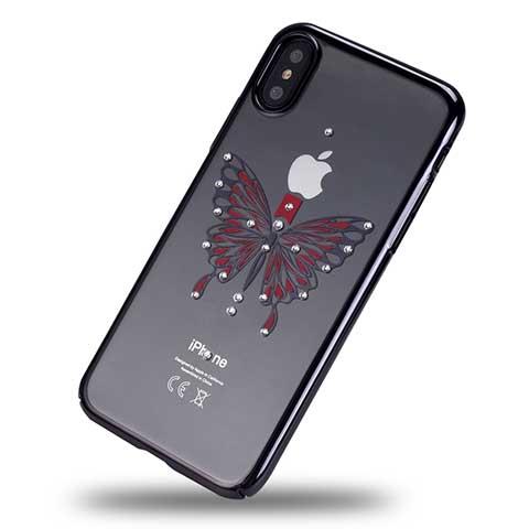 Ốp lưng đính đá XO iPhone X (Black)
