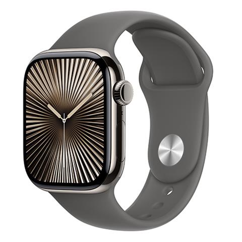 Apple Watch Series 10 Viền Titan Cellular 46mm Dây Cao Su S/M