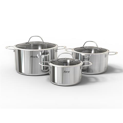 Bộ nồi inox đa lớp Sunhouse Mama SHG701