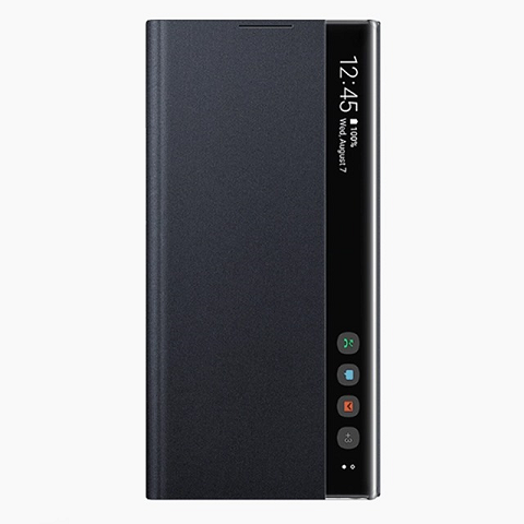 Bao da Clear view Note 10 Pro Black N975