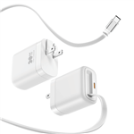 Củ sạc nhanh Xphone XA30C1 GaN 30W kèm cáp dây rút Type C